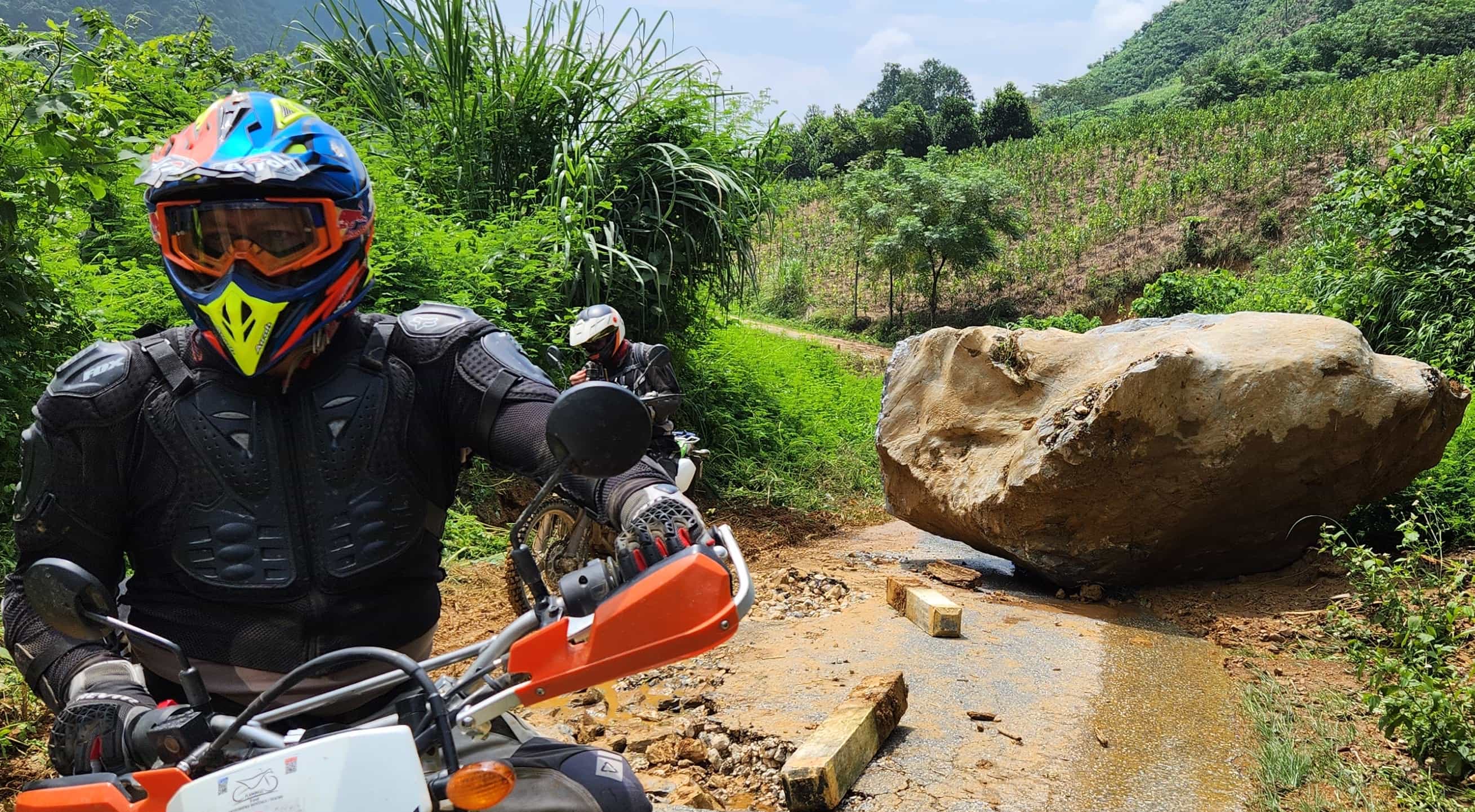 Offroad and Enduro motorbike riding North Vietnam